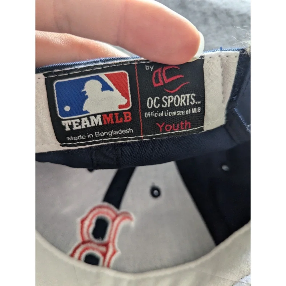 Boston Red Sox‎ Kids Ball Cap Navy Blue Embroidered Adjustable Strap Back YOUTH